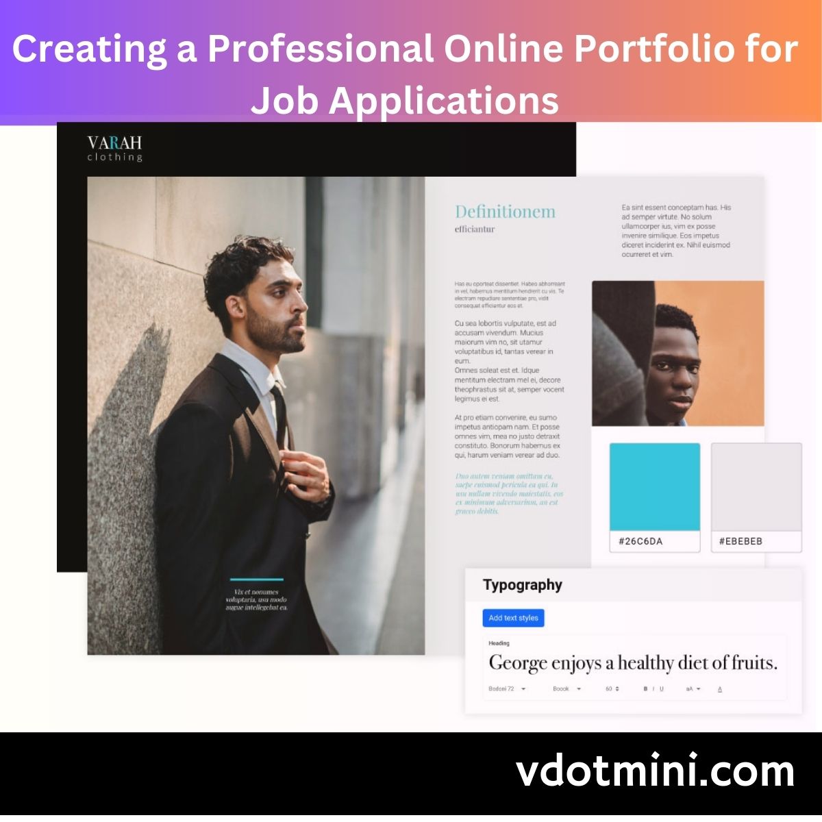 Creating a Professional Online Portfolio for Job Applications,portfolio, online portfolio